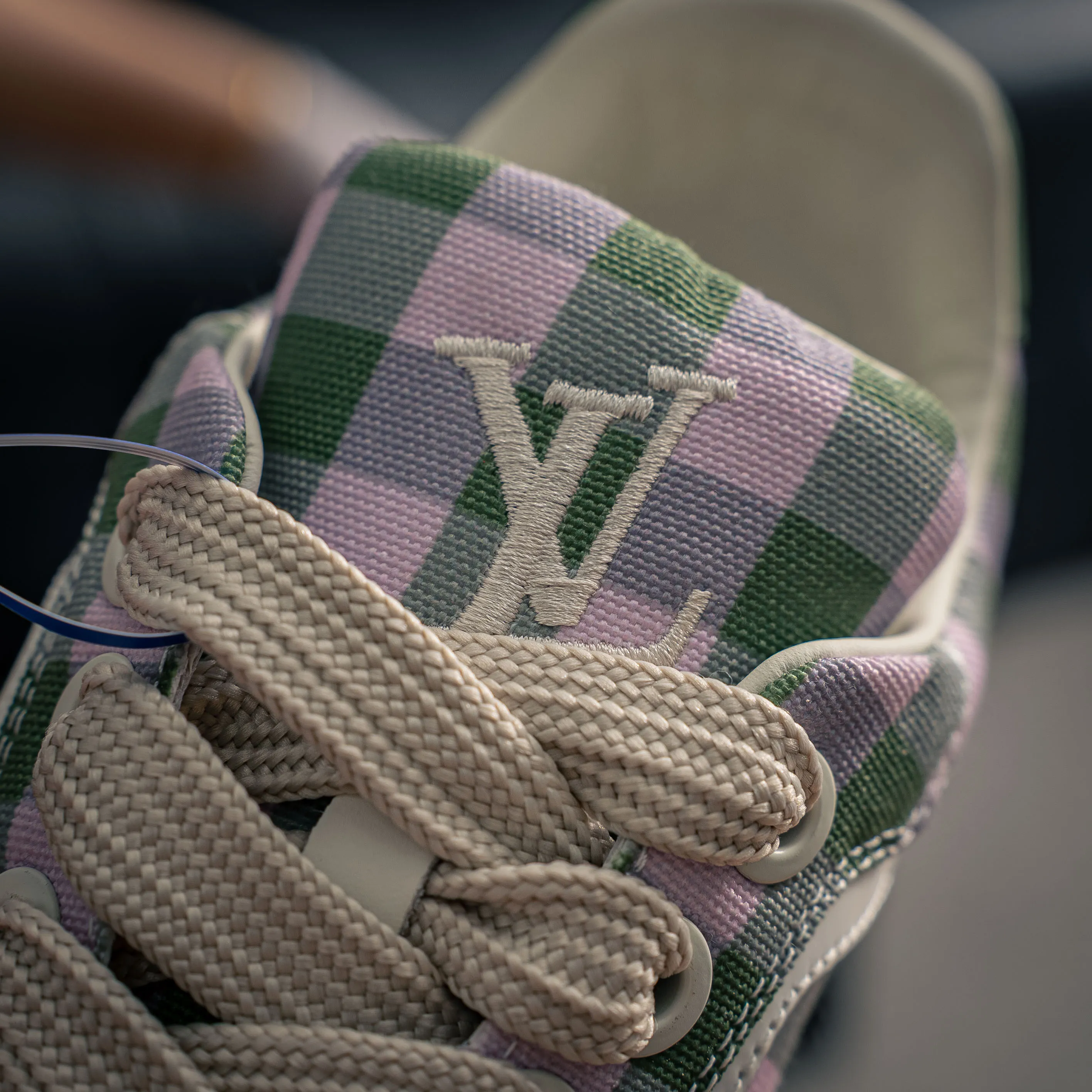 # LV tilted ， Shoes，Sneakers， Shoes，Skate Shoes~~ Sneakers， LV Shoes ， Cushioning TPU Vuitton ，